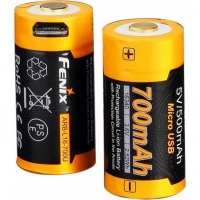 Аккумулятор 16340 Fenix 700 mAh Li-ion с разъемом для USB купить в Химках