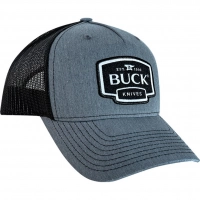 Бейсболка Buck Gray Logo Patch Cap, серо-черная купить в Химках