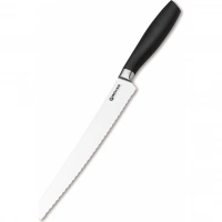 Кухонный хлебный нож Bker Core Professional Bread Knife, 220 мм, сталь X50CrMoV15, рукоять пластик купить в Химках