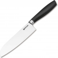 Кухонный нож шефа Bker Core Santoku, 163 мм, сталь X50CrMoV15, рукоять пластик купить в Химках