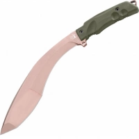 Мачете Fox Extreme Tactical Trakker Kukri, сталь N690, рукоять Forprene, зеленый купить в Химках