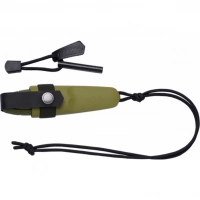 Нож Morakniv Eldris + огниво , цвет зеленый купить в Химках