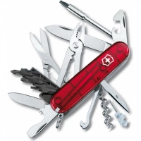 Нож перочинный Victorinox CyberTool, сталь X55CrMo14, рукоять Cellidor®, полупрозрачный красный купить в Химках