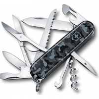 Нож перочинный Victorinox Huntsman 1.3713.942,91 мм, 15 функций, морской камуфляж купить в Химках