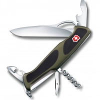 Нож перочинный Victorinox RangerGrip 61 0.9553.MC4 130мм 11 функций чёрно-зеленый купить в Химках