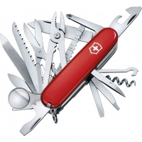 Нож перочинный Victorinox SwissChamp, сталь X55CrMo14, рукоять Cellidor®, красный купить в Химках