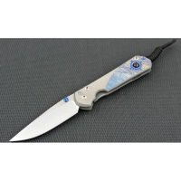 Нож складной Chris Reeve Large Sebenza 21 Almandine Cabochon, сталь CPM-S35VN, рукоять титан купить в Химках