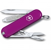 Нож Victorinox Classic SD Colors, Tasty Grape (0.6223.52G) пурпурный, 7 функций 58мм купить в Химках