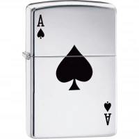 Зажигалка ZIPPO Armor™  Туз с покрытием High Polish Chrome купить в Химках