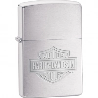 Зажигалка ZIPPO Harley-Davidson®, латунь/сталь с покрытием Brushed Chrome, серебристая, 36х12×56 мм купить в Химках