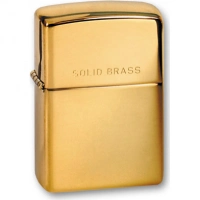 Зажигалка ZIPPO High Polish Brass, латунь, золотистый, глянцевая, 36х56х12 мм купить в Химках