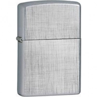 Зажигалка ZIPPO Linen Weave с покрытием Brushed Chrome, латунь/сталь, серебристая, матовая, 36x12x56 мм купить в Химках